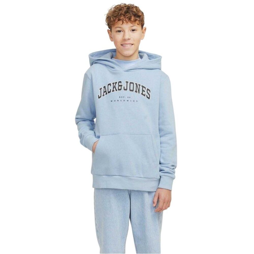 Jack And Jones Boys Varsity Hoodie / Chambray Blue